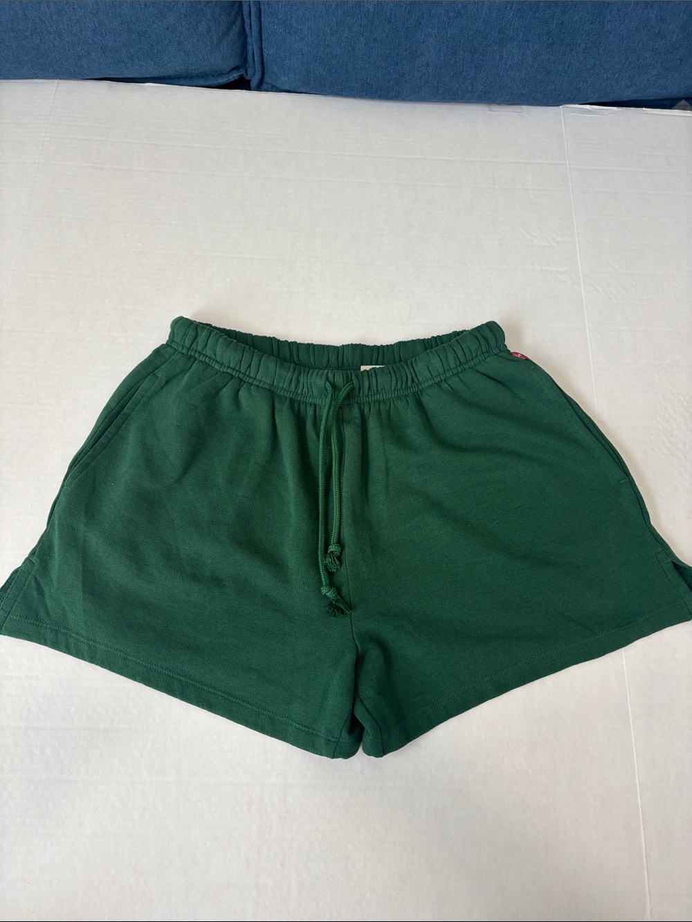 Levi’s Green Fleece Drawstring Sweat Shorts Medium